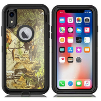 Entronix Heavy Duty Rugged Case for iPhone XR Shockproof Dustproof Durable Cover, Camo