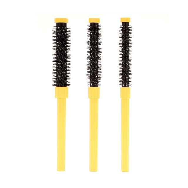 pitrice Fluffy Styling Comb Three Piece Portable Root Comb Curly Hair Comb Set For At Home Or On The Travel Curly Pink) yellow