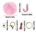 thumbnail image 5 of Initial Letter Keychain - Letter Keychain Bag Accessories for Women Backpack Purse Bag Charms for Handbags Initial Keychains for Women, 5 of 5