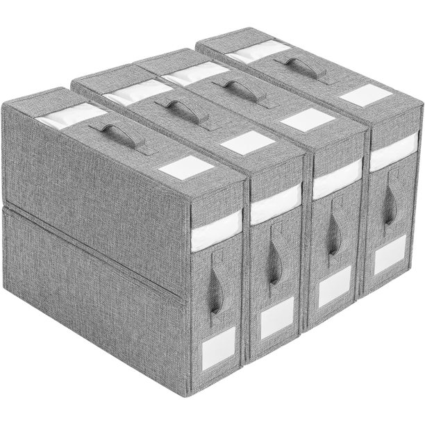 Organizador de Sábanas, Organizador de Ropa de Cama Plegable, Fundas de Edredón y Porta Sabanas, Organizador de Clóset de Tela