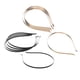 thumbnail image 1 of Conjunto de 10 diademas de acero inoxidable de 5mm, soporte para el cabello, base antideslizante, tocados con bisel en blanco de metal para mujeres y negro y dorado, 1 of 9