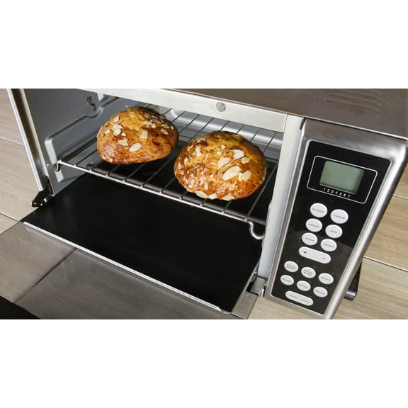 Kitchen + Home Heavy Duty 100% PFOA & BPA Free - FDA Approved Non-Stick Reusable Toaster Oven Liner (KH-132B)