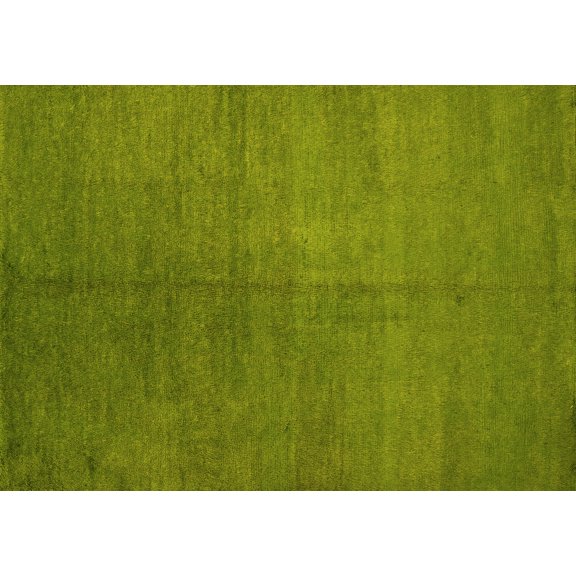 Ahgly Company Indoor Rectangle Abstract Yellow Contemporary Area Rugs, 3' x 5'