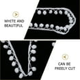 thumbnail image 2 of CIMAXIC DIY White Plush Ball Trim for Sewing and Crafting Decorations, 2 of 6