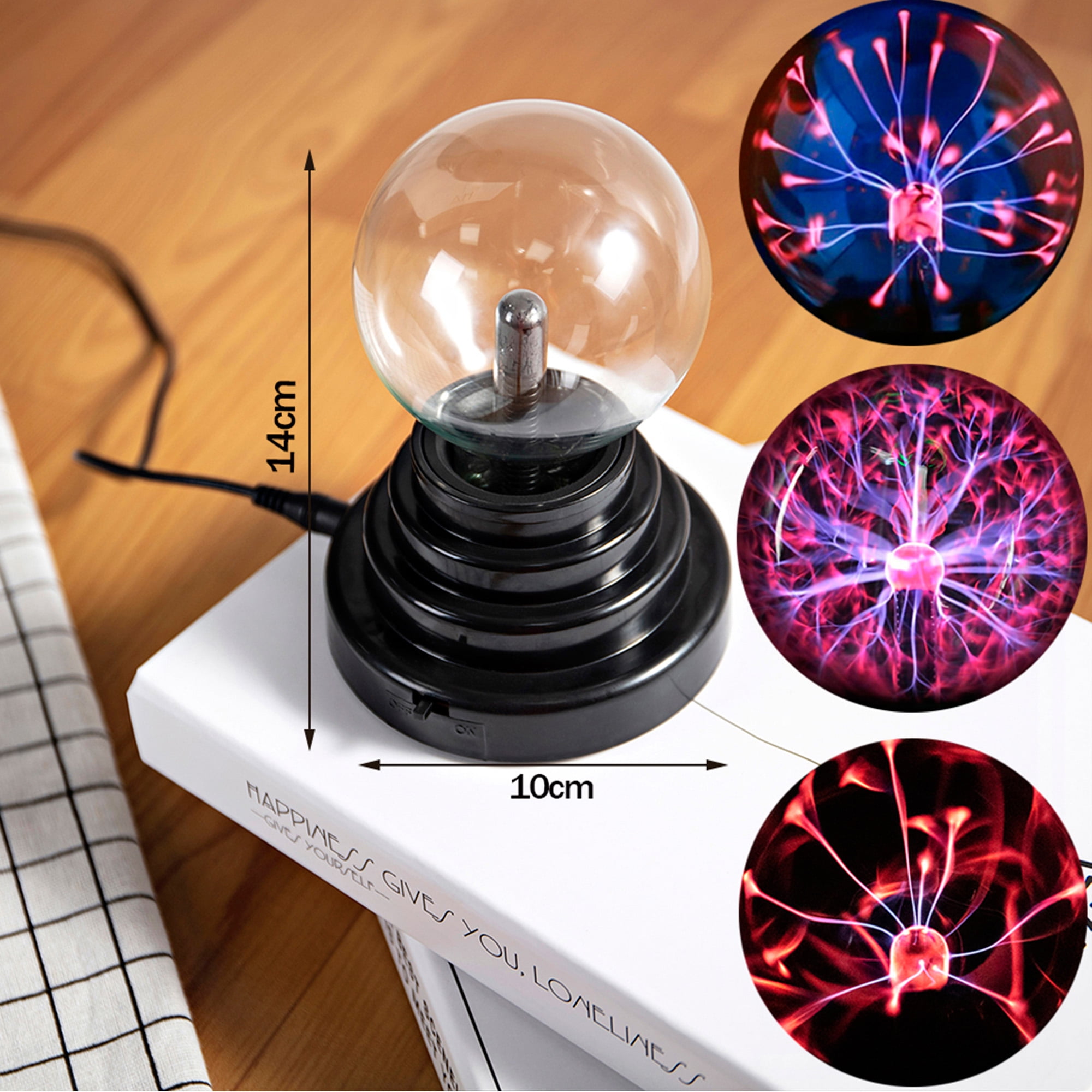 NK HOME Plasma Ball Lamp Light Touch Sensitive Nebula Sphere Globe Novelty Toy USB or