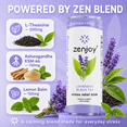thumbnail image 3 of Zenjoy Stress Reief Drink, Calming Black Tea, Non Alcoholic, Ashwagandha & Lemon Balm for Stress Relief, L - Theanine for Focus (12 Pack) (Lavender), 3 of 8