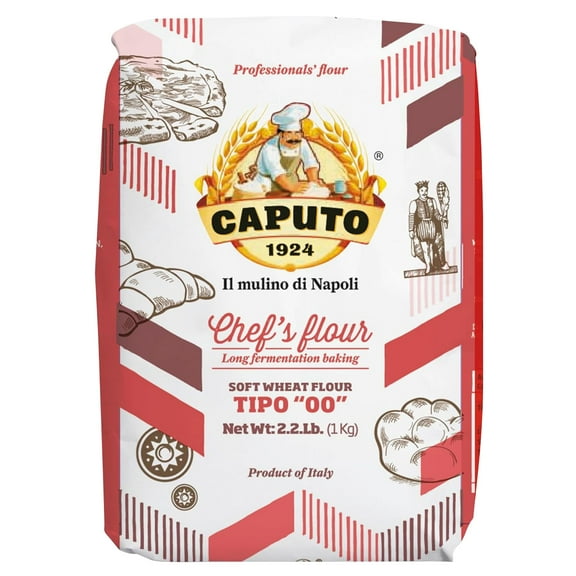 Antimo Caputo Chef's Flour 2.2 LB - Italian Double Zero 00 - Soft Wheat for Pizza Dough, Bread, & PastaYUN33