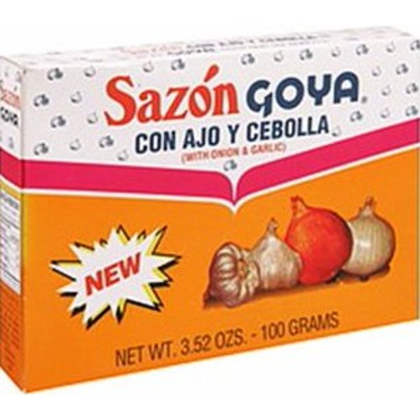 Goya Seasoning With Garlic And Onion 3.52 Oz, 20 packets / sobres