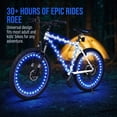 thumbnail image 5 of Lsupdaol Waterproof LED Bike Wheel Lights Battery Powered Blue, 5 of 6