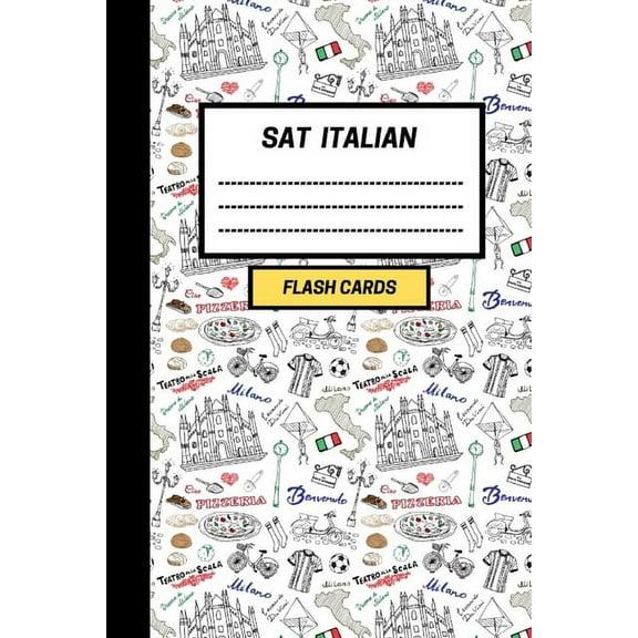 SAT Italian: Create your own SAT Italian vocabulary Flash cards. Includes Spaced Repetition and Lapse Tracker (480 cards) (Paperback)