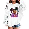 thumbnail image 2 of WhouRiu Girls Cartoon Graphic Hooded Sweatshirts Kids Autumn Casual Pullover Hoodies, 2 of 4