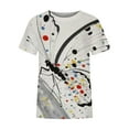 thumbnail image 4 of WEAIXIMIUNG T-Shirt à Manches Courtes Col Rond Imprimé pour Femmes Saint-Valentin, 4 of 5