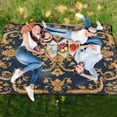thumbnail image 6 of Luxurious Mandala Extra Large Picnic Beach Blanket Waterproof Sand Proof Portable Outdoor Mat 80x118, 6 of 9
