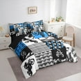 thumbnail image 3 of Castle Fairy Sport Motorcycle Motocross 7-Piece Twin Bedding Set for Teens, 3 of 8