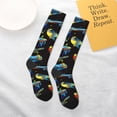thumbnail image 4 of Daiia Sports Socks Colorful Skateboard Printed Novelty Crew Socks for Men Women Knee High Socks Cotton Socks Soft & Breathable Support Unisex Socks, 4 of 9