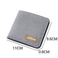 thumbnail image 4 of Luoyaxxxxx Boys Wallets for Kids 7-10 Fashion ID Short Wallet Solid Color Women Men Canvas Hasp Purse Multiple Card Slots Clutch Bag, 4 of 8