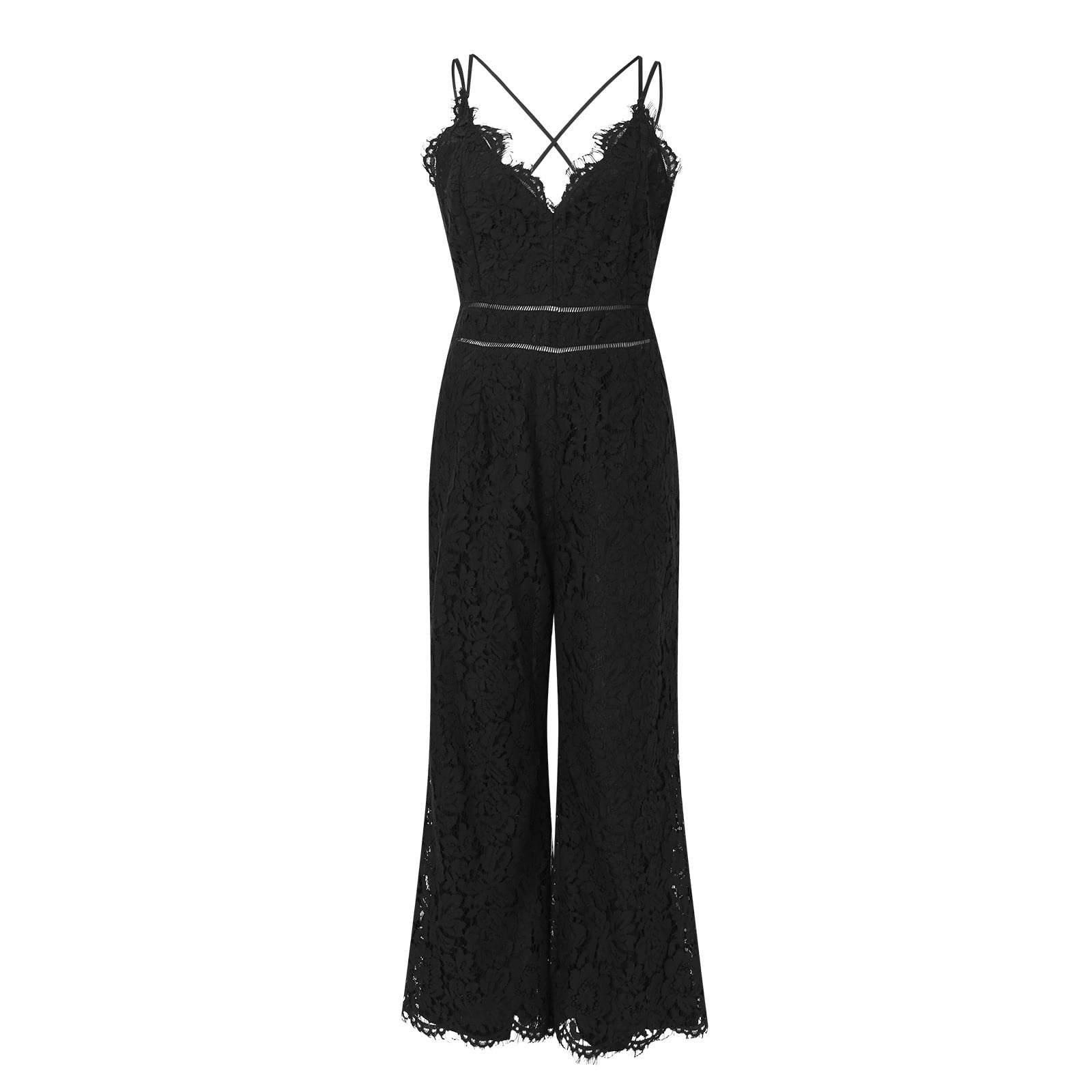 zara lace jumpsuit dress Image 2 of LACE JUMPSUIT from Zara