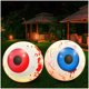 thumbnail image 5 of Decoraciones de diseño de escena navideña con globo ocular de terror inflable de Halloween, decoración luminosa de fantasma de calabaza (rojo), 5 of 5