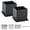 2 Pcs-6“x 6", variant on 4 Set 4"* 6" Base (inner Size 3.6"x 5.6") Brackets Black Metal Powder-coated Thick Steel Anchor Outdoor For Support Deck Plate Pergola Fence Kit Mialbox Mount