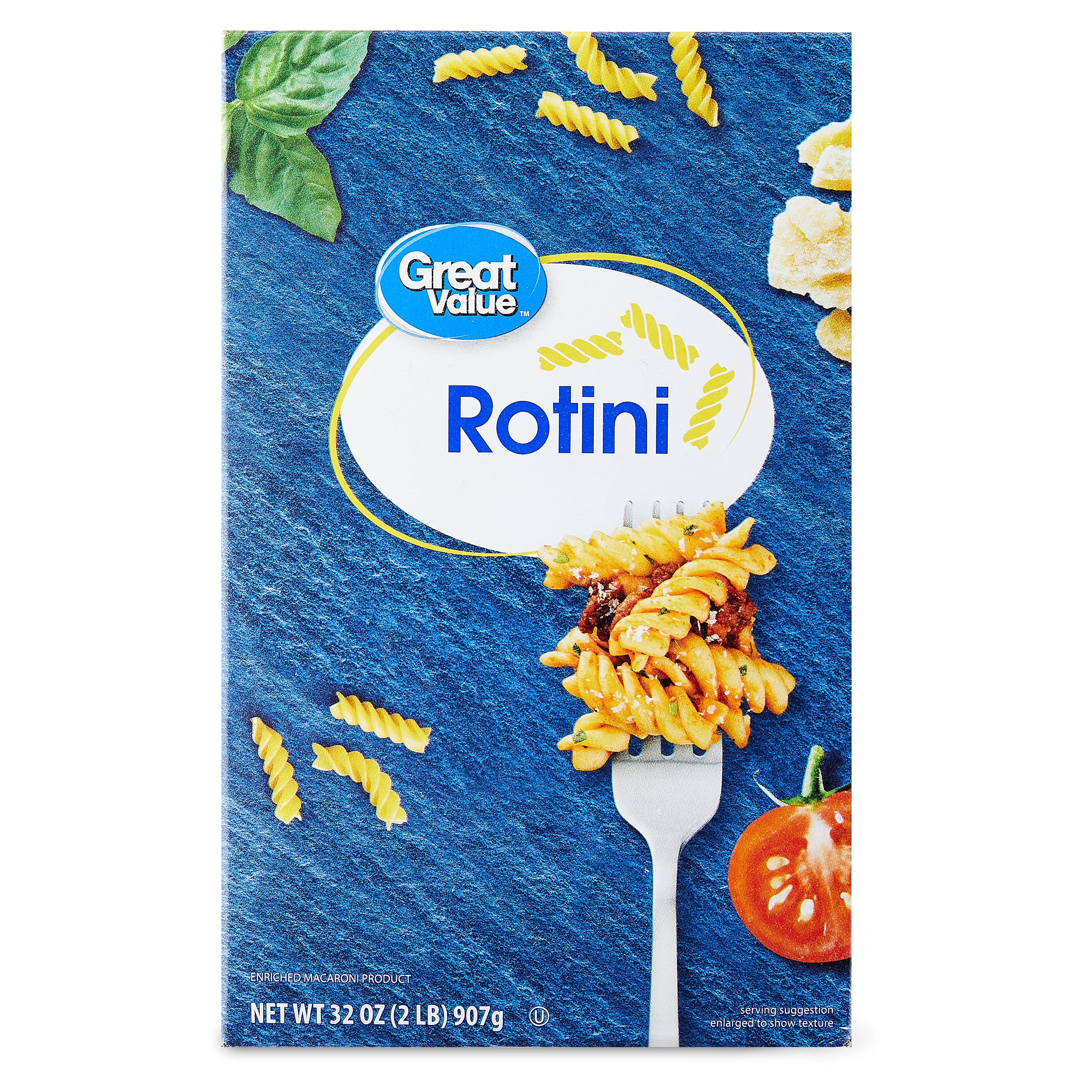 (4 pack) Great Value Rotini, 32 oz (Shelf Stable)