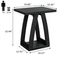 thumbnail image 5 of 19.69''End Table with Shelf,Small Side Table for Living Room,Bedroom,Nightstand(Set of 2), 5 of 6