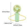 thumbnail image 4 of Hwkond Handheld Fan New Handheld USB Mini Fan Students Outdoor Neck Portable Fan on Clearance, 4 of 7