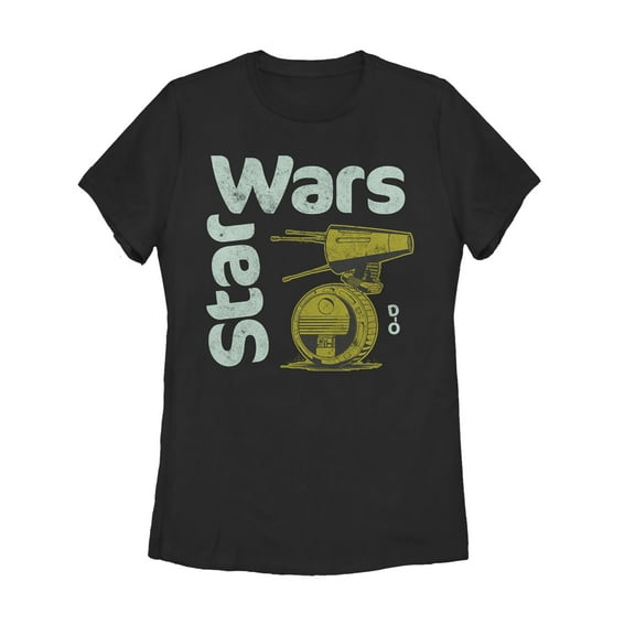 Women's Star Wars: The Rise of Skywalker D-0 Roll Graphic Tee Black Small