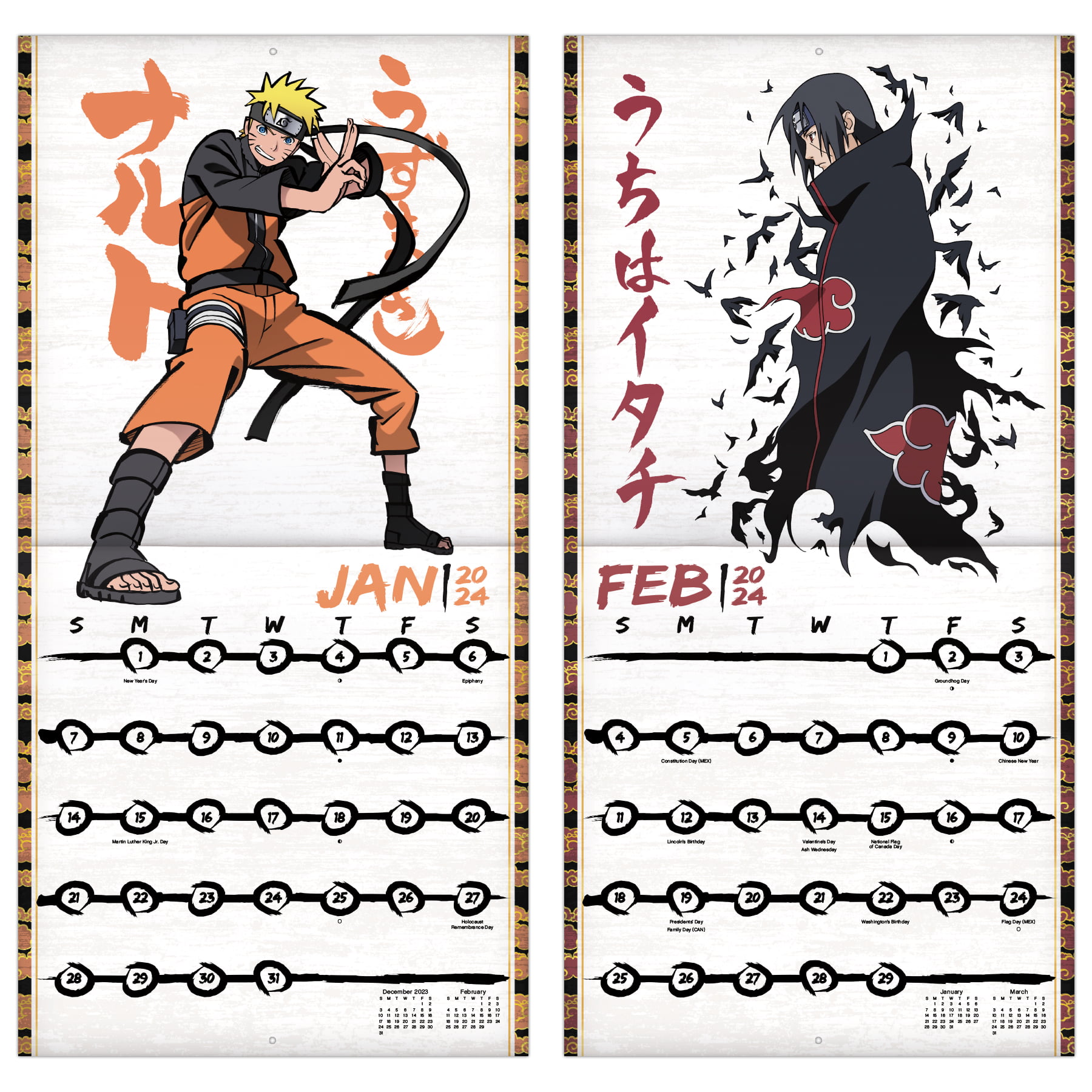 Naruto - Group 2024 - Calendar