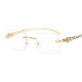 thumbnail image 1 of Sunglasses Colorful Leopard Head Decorative Frameless Small Square Sunglasses Retro Trend Personalized Sunglasses, 1 of 5