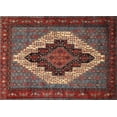 thumbnail image 1 of Ahgly Company Indoor Rectangle Traditional Dark Almond Brown Persian Area Rugs, 8' x 12', 1 of 6