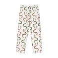 thumbnail image 4 of Xecao Hand Drawn Snake Men's Straight Lounge Pajama Pants: The Ultimate in Comfortable Sleepwear, 4 of 9