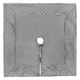 thumbnail image 2 of Vickerman QTX190252 52 in. Gray Quilt Stitch Jewel Tree Skirt, 2 of 4