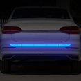 thumbnail image 4 of Diamond Grade Night Visibility Warning Tape Car Trunk Reflective Strips 6 Pieces Blue Reflective Rear Bumper Sticker Pieces Blue, 4 of 5
