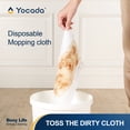 thumbnail image 6 of YOCADA Dry Mop with 10 Pcs Disposable Non-Woven Refills ,Floor & Wall Cleaning Mop ,Orange​, 6 of 7