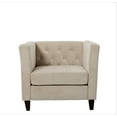 thumbnail image 4 of Uspridefurniture Omnisphere 33.07'' Velvet Square Armchair -Beige, 4 of 5