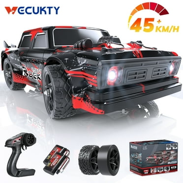 Vecukty 1:16 RC Racing Drifting Car, High Speed Remote Control Car Vehicle with Lights, 4WD RC Car Drifting Tires Racing Sport Toy Cars for Adults Boys Girls Birthday Christmas Gift