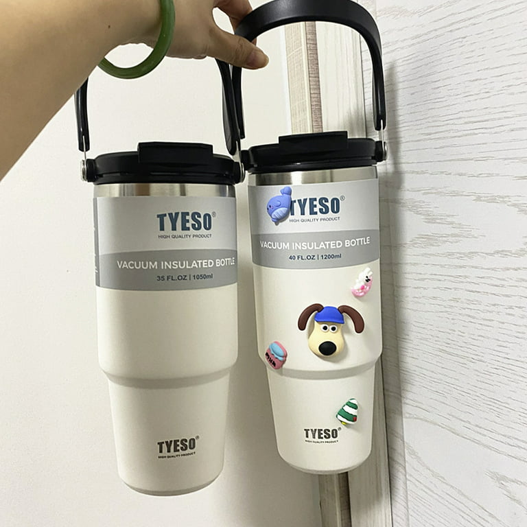 TYESO Vacuum Insulated Water Bottle Large Capacity Stainless Steel