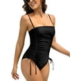 thumbnail image 3 of Charmo Womens One Piece Swimsuit Ruched Tummy Control Bathing Suit Monokini, 3 of 7