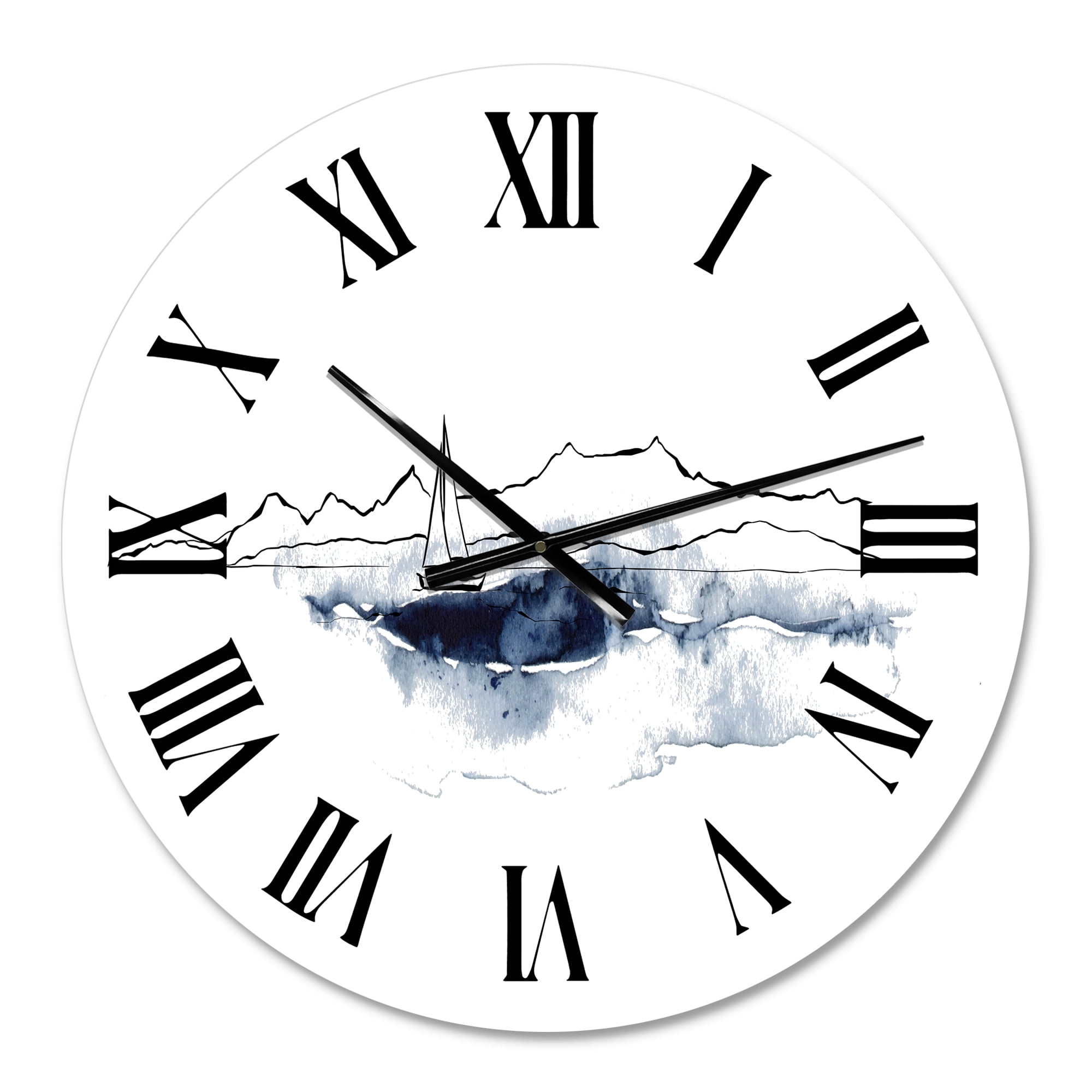 Designart 1 in Coastal Wall Clock