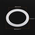thumbnail image 2 of Uxcell Gasket Seal Coffee Maker White Silicone Ring  62x80.5x2.5mm for 9-Cup Aluminium Coffee Pot, Pack of 5, 2 of 4