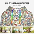 thumbnail image 4 of Honeii Paisley Floral 5 Pattern Womens Oversized Hoodies Long Sleeve Sweatshirts Pullover Fall Outfits with Pocket-X-Large, 4 of 7