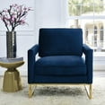 thumbnail image 6 of TOV Furniture Emory Navy Velvet Chair with Gold Base, 6 of 6