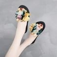 thumbnail image 7 of VerPetridure Women's Heeled Sandals Women's Bohemian Flower Flat Slippers Summer Sandals Non-slip Beach Shoes, 7 of 7