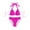 Hot Pink, variant on Youyipin womens swimsuits 2 piece Underwire Triangle Bikini Spaghetti Strap Push Up Swimsuit Cheeky bathing suit for women