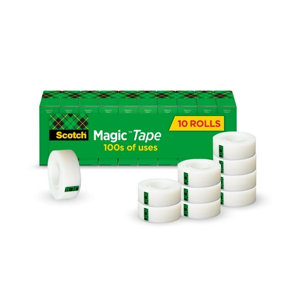 Scotch Magic Tape Refills, 3/4 in. x 1000 in., 10 Refill Rolls