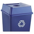thumbnail image 3 of Rubbermaid Untouchable Bottle and Can Recycling Top Square 20.13x20.13x.25h Blue, 3 of 3