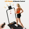 thumbnail image 4 of BEROCA Portable Treadmill with Incline, 3HP Small Foldable Treadmill for Small Space Home Office, 300 lbs Under Desks Walk Pad with Handle Bar APP 3 Colors Lights, 4 of 8