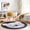 Charcoal, Ivory, Black / Adhra, variant on Hauteloom Olwen Kids Room, Nursery, Playroom Machine Washable Area Rug - Road, Construction Vehicles - Cream, Light Gray - 5'3" x 7'