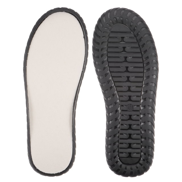 Uxcell 1par de suelas exteriores para zapatos, tamaño US 8.5, tapete de malla antideslizante, protector tejido para la parte inferior de sandalias de bricolaje, negro