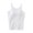 White, variant on Qiopertar Women's Camisole Tops with Built-in Bra Solid Color V-Neck Sleeveless Casual Comfy Summer Spring Beach Vacation Pullover Tank Tops, Yellow M